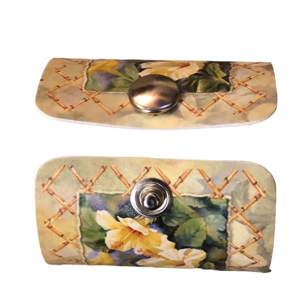 Vintage Keller-Charles Napkin Rings Set of 8 Used Floral Made in Italy - Picture 3 of 15